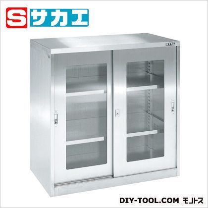 ステンレス保管ユニット(ガラス引違い戸タイプ) ステンレス SU93HA 1