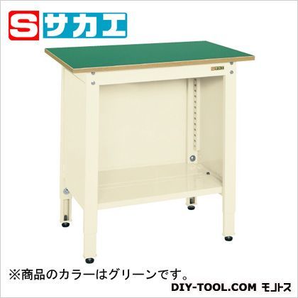 一人用作業台(高さ調整タイプ) グリーン TCP096 1
