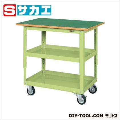 スーパーワゴン高さ調整タイプ(ゴム車・天板付) TEKR400T 1