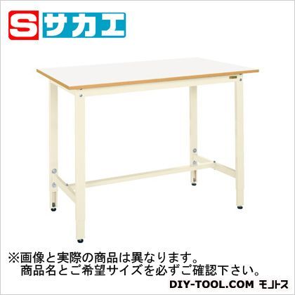軽量高さ調整作業台TKK9タイプ カラー:アイボリー、天板カラー:ホワイト TKK9126FIV 1