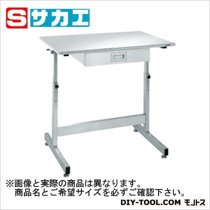 高さ調整作業台固定式キャビネット付 ステンレス UN127ASU 1