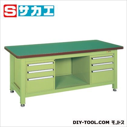 超重量作業台Wタイプ(キャビネットW-3N×2個付)