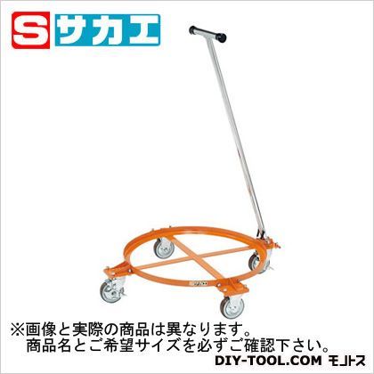 円形ドラム台車(オープンタイプ・取手付) オレンジ DR1TM 1