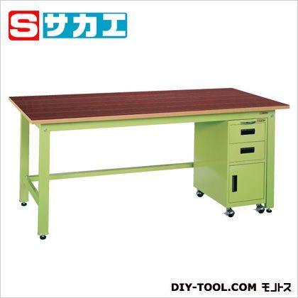 軽量作業台KKタイプ・キャビネットワゴン付 KKP127EIG 1
