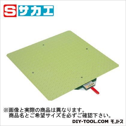 クルクル回転盤(スチール天板・ハンドストッパー付) グリーン 400×509×23.3mm KS40ST 1