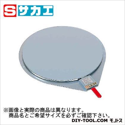 クルクル回転盤(スチール製メッキ・ハンドストッパー付) グレー 340×479×14mm KSM310 1