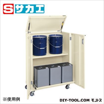 一斗缶保管庫(スチールタイプ)移動式 アイボリー KUITKNAR 1