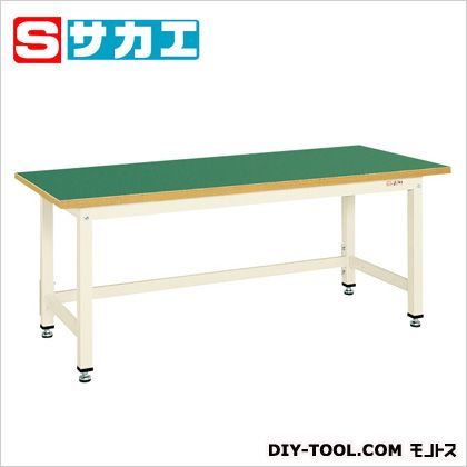 中量作業台KVタイプ カラー:アイボリー 天板カラー:グリーン KV683FI 1
