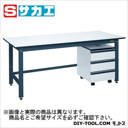 軽量作業台KKタイプ(キャビネットワゴン付) ダークグレー KKD127LA 1