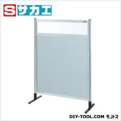 パーティション(固定式・上透明塩ビ・下アルミ・単体)