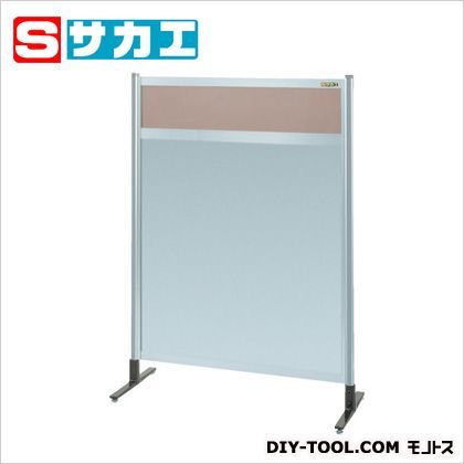 パーティション(固定式・上透明カラー塩ビ・下アルミ・単体)