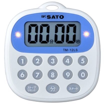 キッチンタイマー ホワイト 77×81×16 TM-12LS 1
