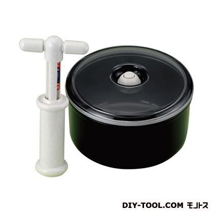 竹炭丸型真空おひつ(新型ポンプ付) ブラック SV-3086 1点