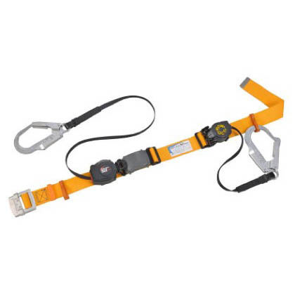 タイタン2丁掛安全帯巻取式軽量型両端巻取り式 SL505R503HYL 1個