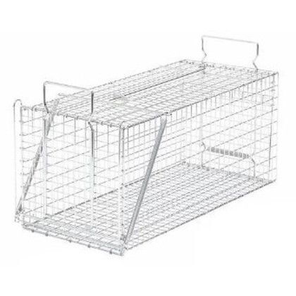 栄ヒルズ 捕獲器 D type No.302 対象動物タヌキ・ヌートリア シルバー 290mm×290mm×650mm TN-2...