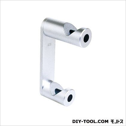 帽子掛AL-4型ショットブラスト仕上 6.5×2.5×11.5cm 163-445 1