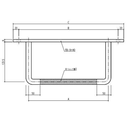 プレート付タラップ Φ19x350 芯寸法ローレット付 19×350mm 241-506 1