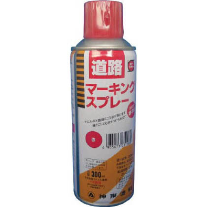 シントー道路マーキングスプレー300ML 赤 300ml 12本