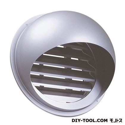 外壁用ステンレス製換気口(セルフード)同芯内向ガラリ型大口径