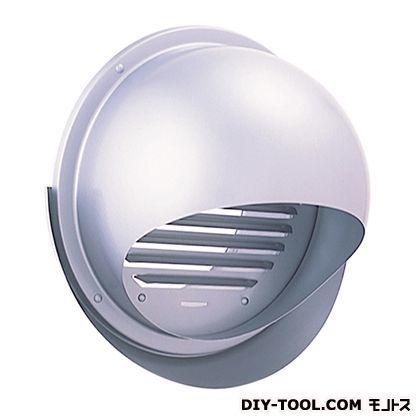 外壁用ステンレス製換気口セルフード同芯ガラリ型ワイド水切り付