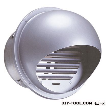 ステンレス換気口(セルフード同芯ガラリ型)逆風防止ダンパー付 SFXC100S 1