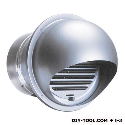 ステンレス製セルフード同芯ガラリ型逆風防止・防火ダンパー付