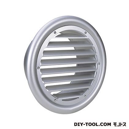 外壁用アルミ製換気口(フラットグリル)内向ガラリ型