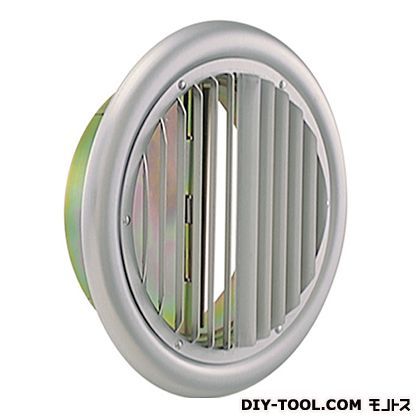 外壁用アルミ換気口(フラットグリル)縦ガラリ型防火ダンパー付