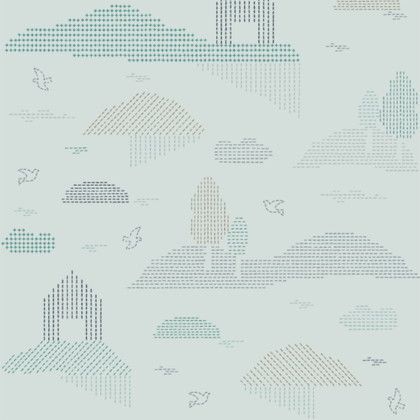 フリース壁紙 Boat House 巾46cm×5M SPC-615 1