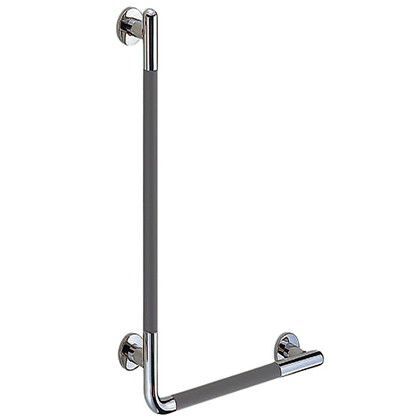 シート巻キ手すりL形(左) ダークグレー・鏡面磨 32φ BR-873L 1組