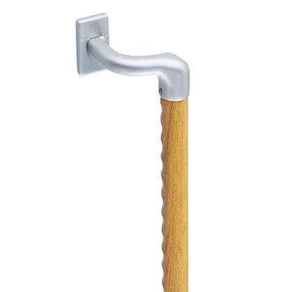 オフセット手すりディンプル シルバー/ライトオーク 800mm BR-573 1