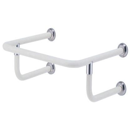 D形丸棒手すり(洗面器用) アイボリ 600×500 NO-864 1