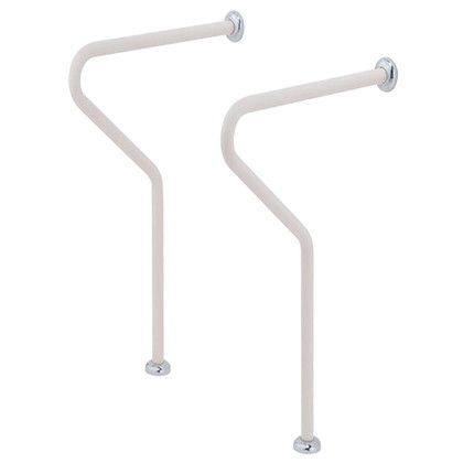 R形丸棒手すり(洗面器用) アイボリ 600mm NO-866 2本