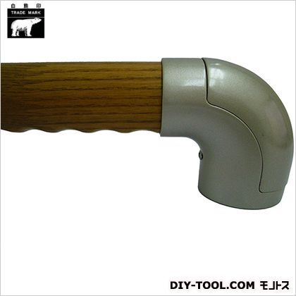 ダエン手すりディンプル シルバー/ライトオーク 800mm BR-519 1