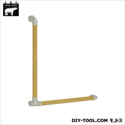 ダエン手すりL形 シルバー/ライトオーク 600×600mm BR-520 1組