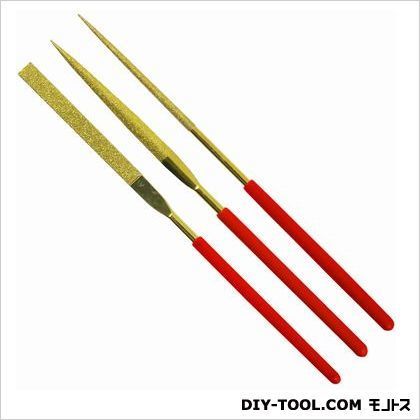 ダイヤモンドヤスリ チタンコート 140mm 3本組