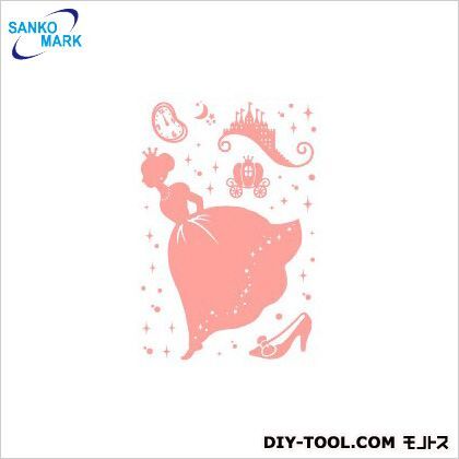 シンデレラウォールステッカー ピンク 4 FWS-111-A4 1枚