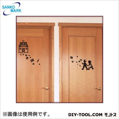 ヘンデルとグレーテル ウォールステッカー 黒 FWS-81-A4 1枚