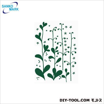 草原の植物ウォールステッカー フォレストグリーン PWS-100-A4 1枚