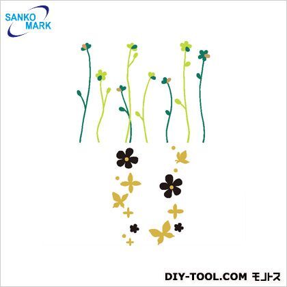 手作りキット4花ウォールステッカー PWS-134 1枚