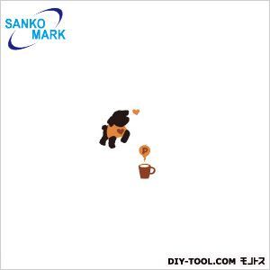 わん!だふる トイプードル ウォールステッカー PWS-137 1枚