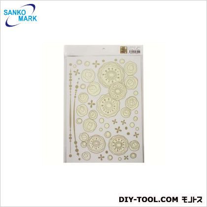 シンプルローズ ウォールステッカー ピンク PWS-158 1枚