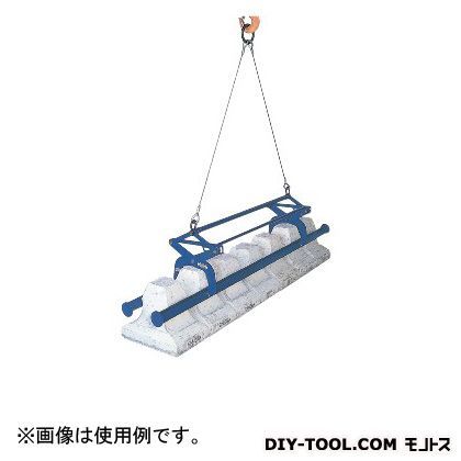 間知ブロックマトメ吊ワイヤーロープ・リング付