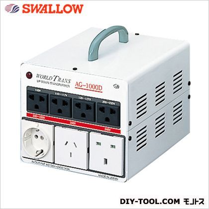 海外・国内兼用型トランス容量1KVA 幅×奥行×高さ:17×19×18.3cm AG-1000D 1台