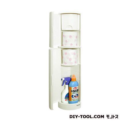 トイレ収納ケーススリムタイプ ホワイト 174440 1