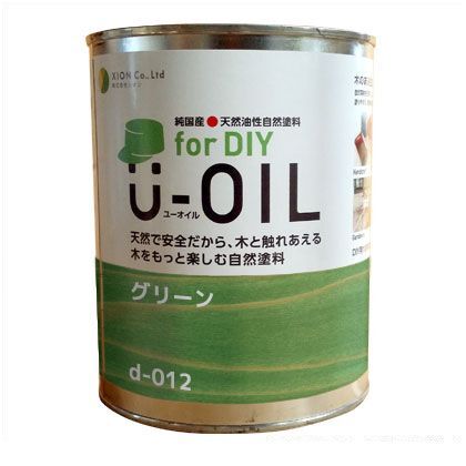 U-OILforDIY天然油性国産塗料 グリーン 2.5L d-012-4 1