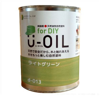 U-OILforDIY天然油性国産塗料 ライトグリーン 170ml d-013-2 1