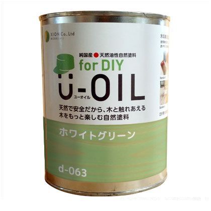U-OILforDIY天然油性国産塗料 ホワイトグリーン 20ml d-063-1 1