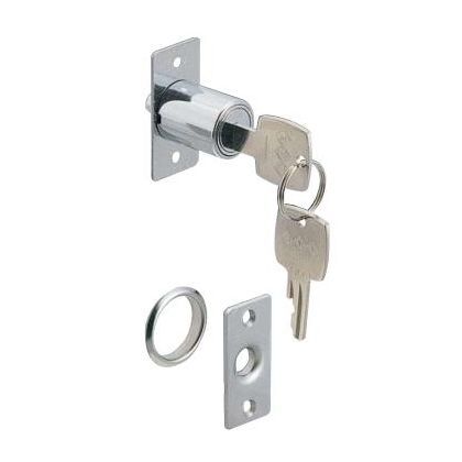 シリンダープッシュロック木製用 クローム 76879