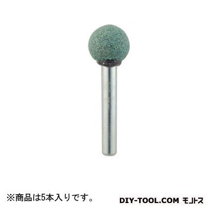 軸付砥石 GC (5本入り)非金属用 #100 16 mm×6mm軸 No.3751E 5本入